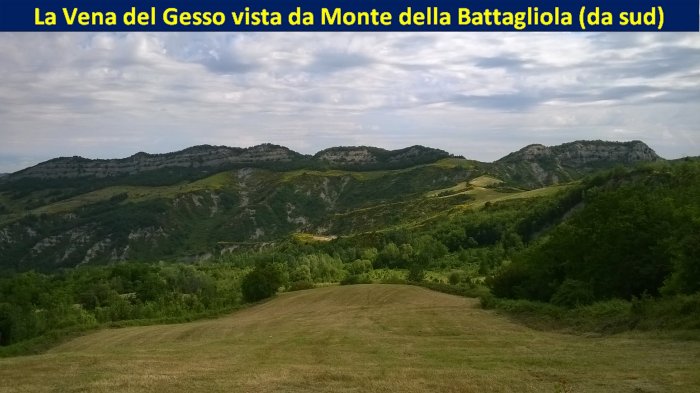 Vena del Gesso vista da Monte della Battagliola (GIU/2016)